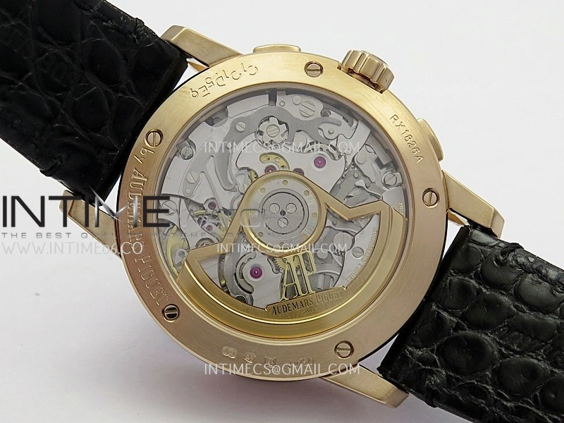 Code 11.59 Chrono 26393 RG APSF 1:1 Best Edition Black Dial On Black Leather Strap Super Clone SA4401